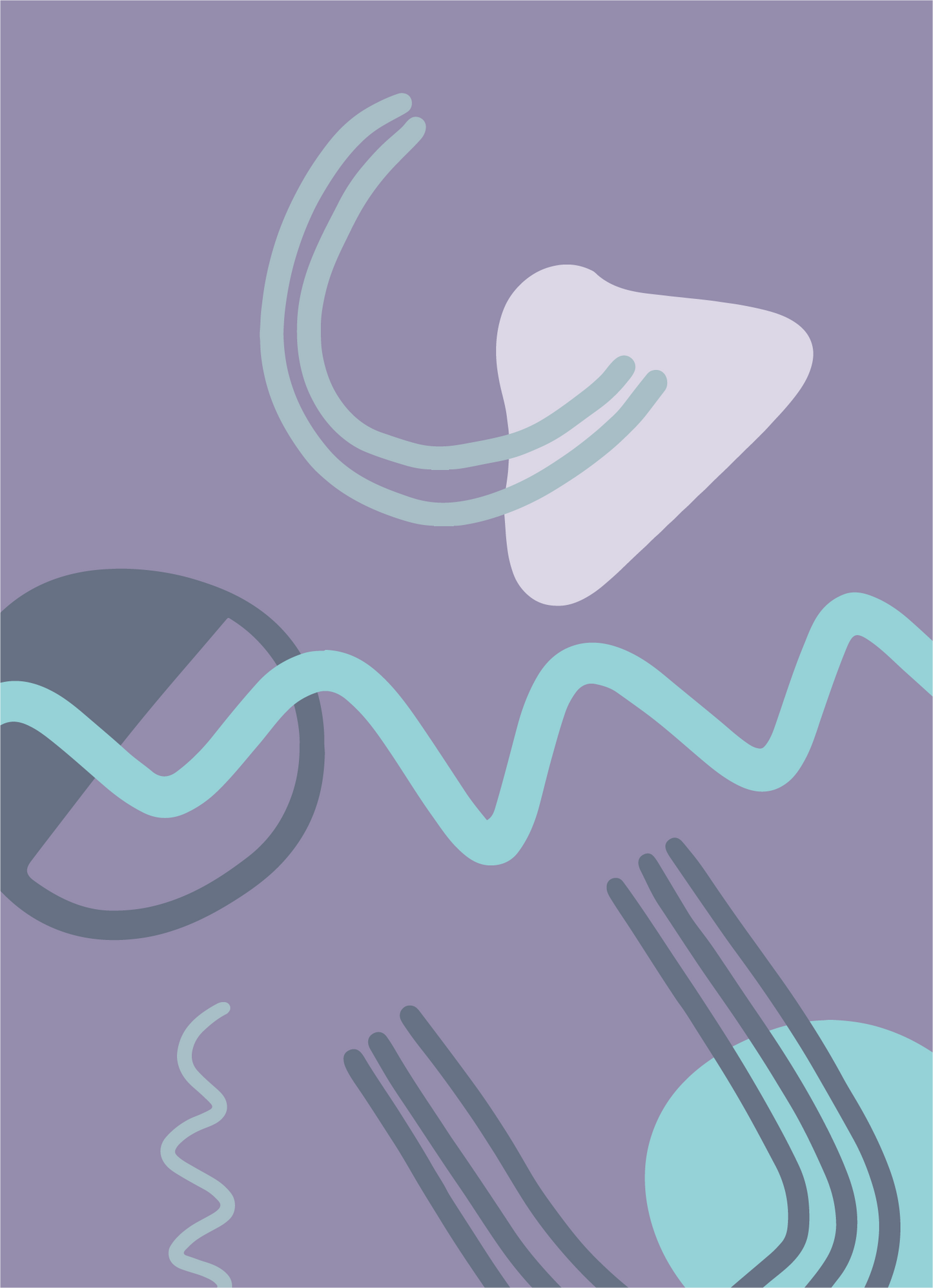 Purple Abstract Card